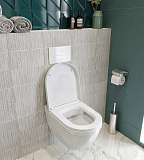 Подвесной унитаз Duravit  Starck 3 45270900A1 в комплекте с сиденьем Soft Close