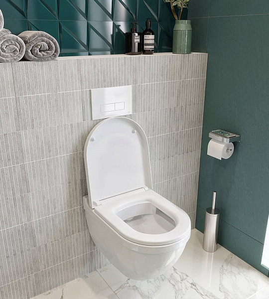 Подвесной унитаз Duravit  Starck 3 45270900A1 в комплекте с сиденьем Soft Close