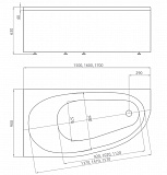 Акриловая ванна Aquatek  Дива 170x90 DIV170-0000003 правая