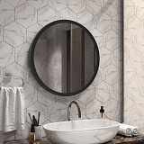 Зеркало Континент "Infiniti Black Led" D 600 с датчиком движения