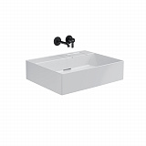 Раковина Kerama Marazzi LOGICA мебельная\подвесная без отверстий 60, белая глянцевая
