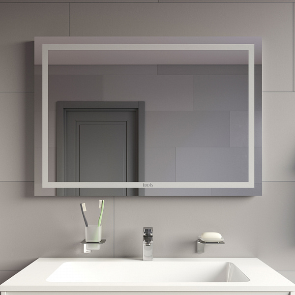 Зеркало с подсветкой и термообогревом, 100 см, Zodiac, IDDIS, ZOD10T0i98