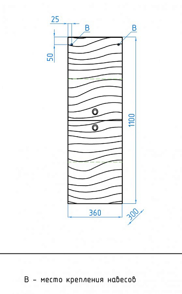 Шкаф-колонна Style Line Вероника 36х110