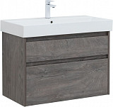 Тумба под раковину Aquanet Nova Lite 85 дуб рошелье, 2 ящика 00249937