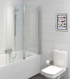 Шторки для ванны Cersanit EASY 140x115 двойной