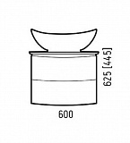 Тумба подвесная Corozo "Огайо 60 Z2", Гамма 56