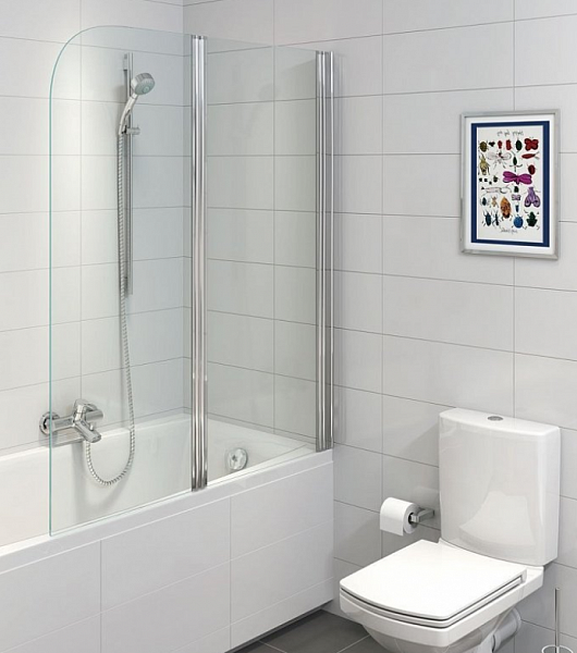 Шторки для ванны Cersanit EASY 140x115 двойной