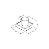 DA7734300 Jupiter Стеклянный стакан с настенным держателем