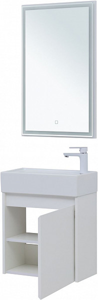 Мебель для ванной Aquanet Nova Lite 50 белый глянец (с дверецей) 00302531