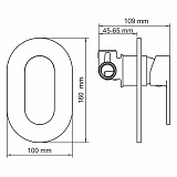 Смеситель для душа Wasserkraft Elbe 7451
