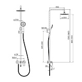Смеситель с верхним душем, Chip, IDDIS, CHISB1Fi06