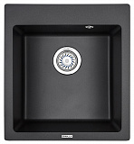 Мойка кухонная Granula квадратная кварц 4651, ЧЁРНЫЙ