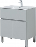 Тумба под раковину Aquanet Алвита New 70 1 ящик, 2 дверцы, серый 00303899