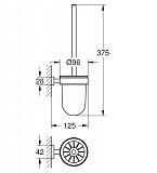 Ершик для унитаза Grohe Essentials Cube 40513001 Хром