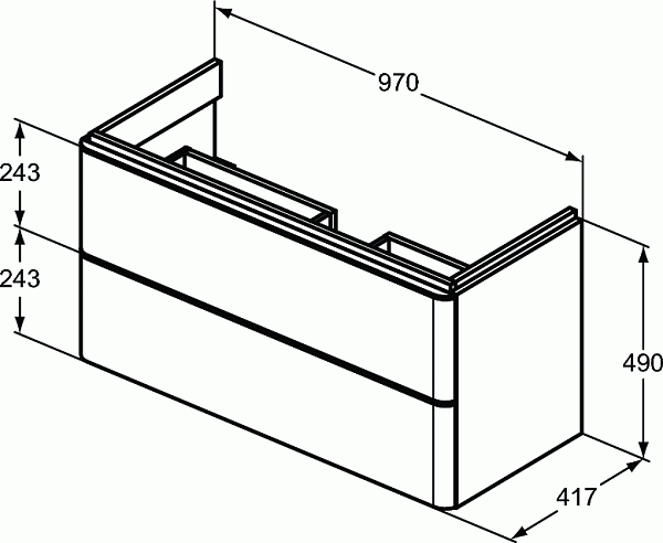 Тумба под раковину Ideal Standard Adapto T4302Y2
