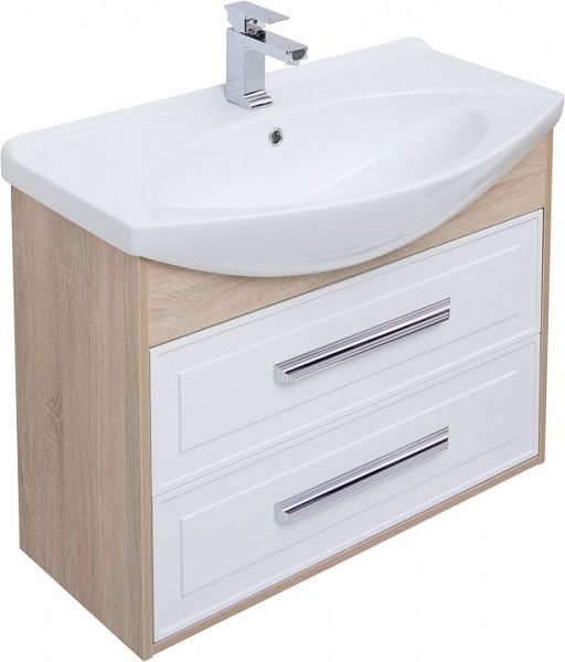 Тумба под раковину Aquanet Остин 85 дуб сонома 00252677
