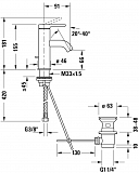 Смеситель Duravit C.1 C11010001010 для раковины