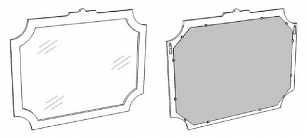Зеркало Corozo "Манойр 85"