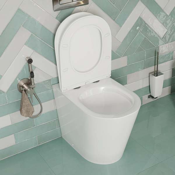 Унитаз приставной, безободковый, Calipso, IDDIS, CALRDSEi26