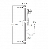 Душевая лейка Roca Stella 80/1F 5B9403C00