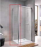 Боковая панель "KOLLER POOL" Aqua Line S90C 900x1900 прозрачная Transparent  6мм CALC FREE хром