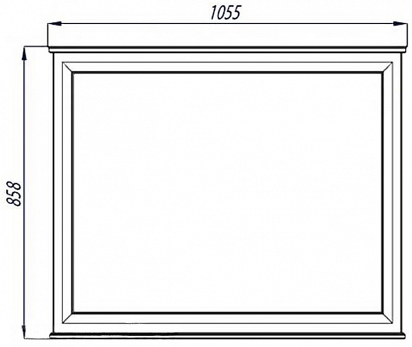 Зеркало Акватон Беатриче 106x86 1A187302BEM60