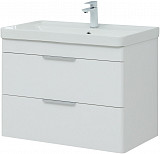Тумба под раковину Aquanet Ирис new 815 белый глянец (2 ящика) 00310146