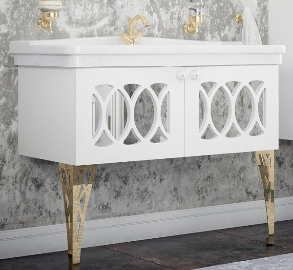 Тумба под раковину Corozo Таормина 105 белая SD-00000322