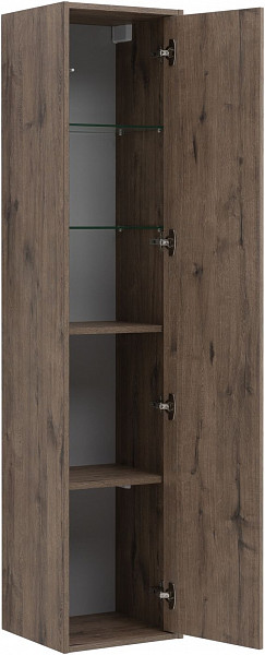 Шкаф-пенал Aquanet Lino (Flat) 35 дуб веллингтон 00295038