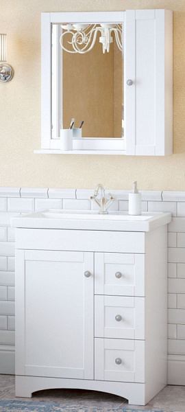 Тумба под раковину Corozo Техас 70 белая SD-00000451