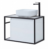 Тумба под раковину Aquanet Nova Lite Loft 75 R белый 00261649