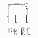 Скребок для очистки гладких поверхностей Wasserkraft K-211