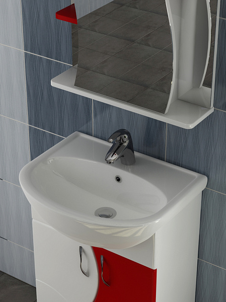 Зеркальный шкаф VIGO Alessandro 55 см zsh.ALE.55 крас