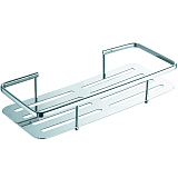 Полка прямоугольная одноэтажная Azario подвесная,хром (AZ-835)