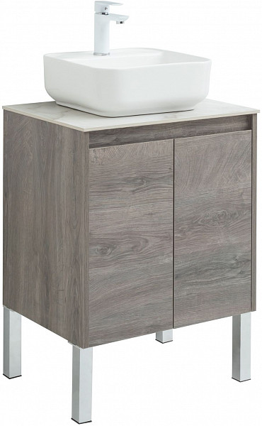 Тумба под раковину Aquanet Nova Lite 60 дуб рошелье (2 дверцы) 00298848