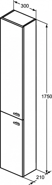 Пенал Ideal Standard Connect Space E0379KR