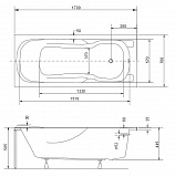 Акриловая ванна Besco Majka Nova 170x70 WAM-170-PK