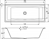 Акриловая ванна Riho Still Square 180х80 LED B099005005