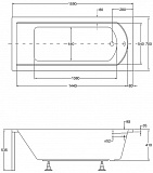 Акриловая ванна Besco Shea 160x70 WAS-160-PK