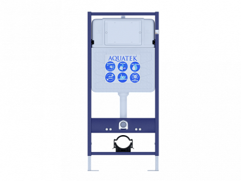 Aquatek Easy Fix 50 Монтаж рама для подв унитаза1130*500*100+звукоизоляционная прокладка  НОВИНКА