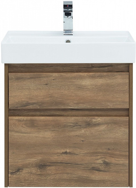Тумба под раковину Aquanet Nova Lite 60 дуб рустикальный (2 ящика) 00249512