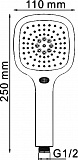 Смеситель для ванны с длинным изливом Wasserkraft Aller 1062LWHITE