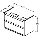 Тумба под раковину Ideal Standard Connect Air E0819VY