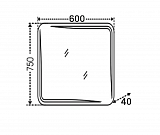 Зеркало для ванной Юпитер 60 с LED-подсветкой Санта 900507