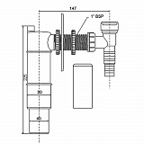 Сифон  McAlpine HCWM50V