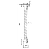 Шланг для душа, бронза, нерж.сталь, 1.5м, IDDIS, 030S15Bi19