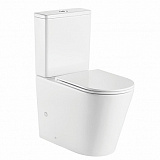 Унитаз напольный Azario Vetro 605х380х825 безободковый с бачком и сиденьем микролифт (AZ-2149)