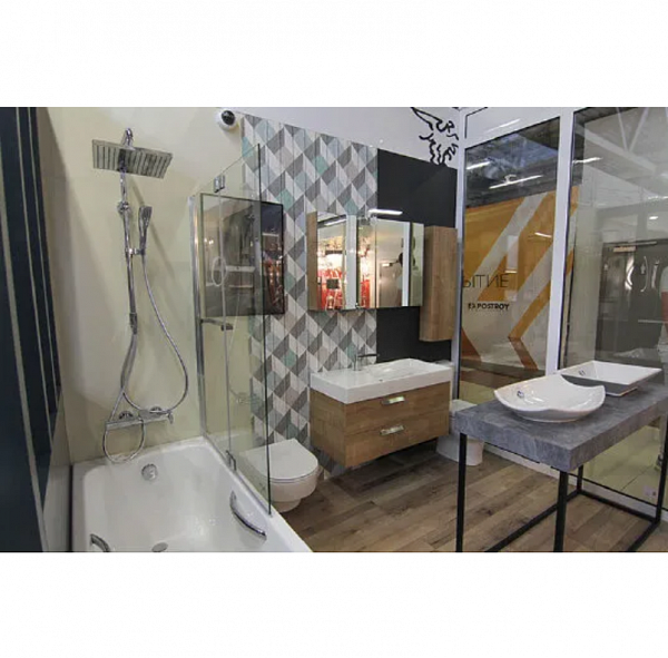 Шторка для ванны с двойной панелью 100x140 см Jacob Delafon Adequation E4931-GA