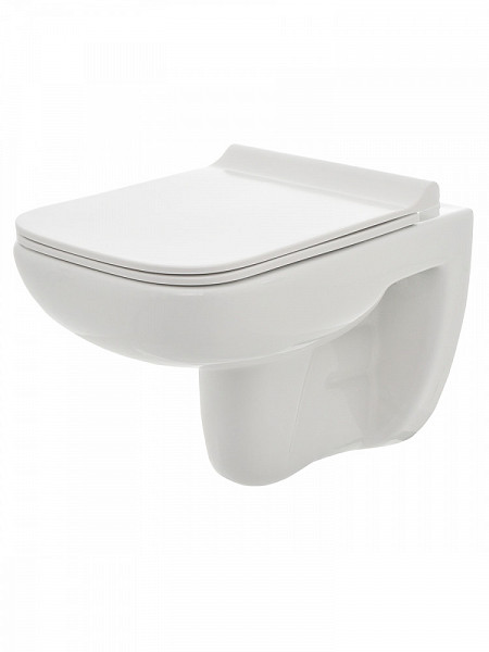 AQM2007 Унитаз подвесной AQUAme с сиденьем SoftClose, технология смыва Rimless. 550х350х375