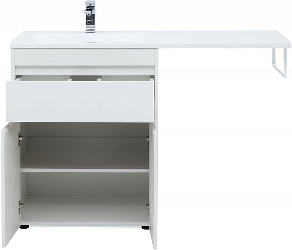 Тумба под раковину Aquanet Токио 68 белый (напольная, 1 ящик, 2 дверцы) 00237746